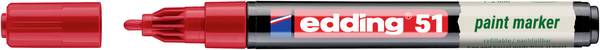 Edding 51 EcoLine 4-51-002 Paint marker Red 1 mm, 2 mm