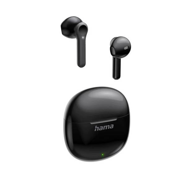 Hama Action One  On-ear headphones Bluetooth® (1075101)  Black  Charging case Phone