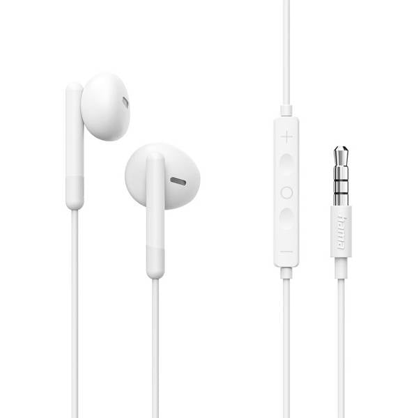 Hama Noble In-ear headphones Corded (1075100) Stereo White Headset Mobile phone
