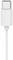 White USB-C cable connector plug on a white background.