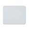 Light gray rectangular mouse pad with rounded corners and stitched border on a white background.
