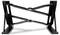 Black scissor-style lifting mechanism with four pivoting arms between two vertical supports, shown on a white background.