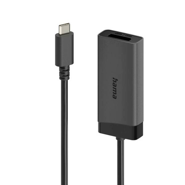 Hama USB 2.0 Adapter [1x USB-C® plug - 1x DisplayPort socket]  0.15 m