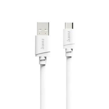 Hama USB charging cable USB 2.0 USB-A plug, USB-C® plug 2 m White 00201813