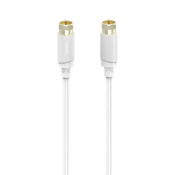 Hama Antennas, SAT Cable [1x Coax plug - 1x Coax plug] 5 m 120 dB  White