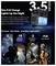 Promotional graphic for a portable speaker showing '3.5 hours' battery life and 'One Full Charge Lights Up the Night', with examples of use: 2 movies, 10 episodes, 2 sports matches, or a full concert.<br>