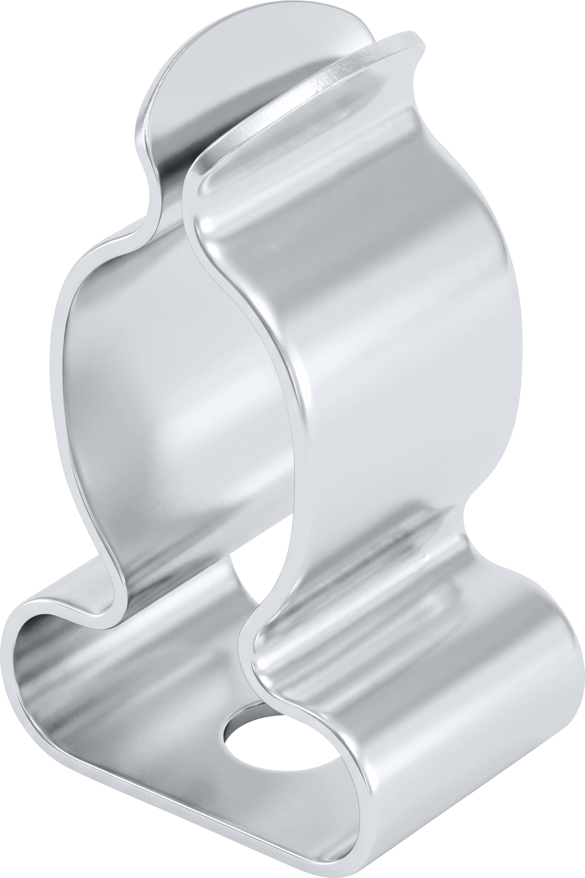 TRU COMPONENTS EMC shield clamp Terminal Ø (max.) 11 mm Board thickness (max.) 0.5 mm Spring steel, galvanized Silver 1 pc(s)