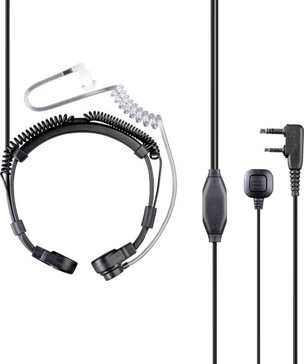 Midland MA 39-L  On-ear headset Wireless (1075099)  Black Microphone noise cancelling Microphone mute, Headset