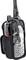 Handheld Midland two-way radio in a black protective case, showing PTT and call buttons, clipped for carrying.