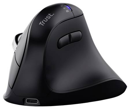 Trust Vyran  Ergonomic mouse Wireless   Optical Black 8 Buttons 4800 dpi Ergonomic