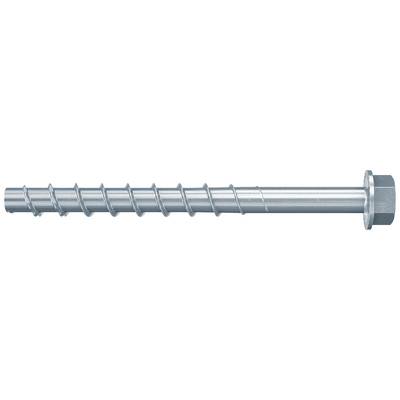 Silver metal bolt or threaded rod with a hex nut on the right side, shown horizontally on a white background.