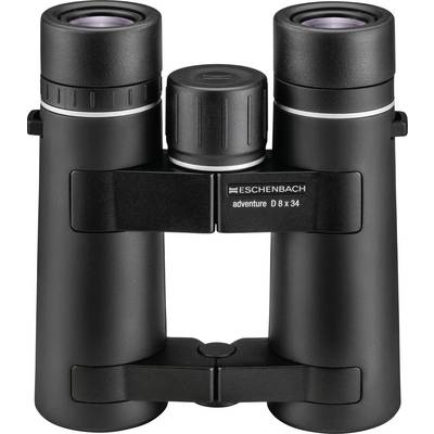 Black Eschenbach Adventure D 8x34 binoculars shown front view on a white background.