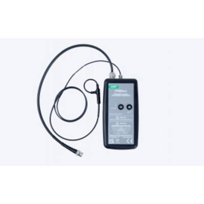 Black rectangular electronic device with attached coiled cable and probe on a white background, likely a diagnostic control unit.