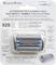 Shaver replacement head package for Braun Series 9, labeled '92S' and 'Alternative replacement head with middle trimmer, foils & cutters'.