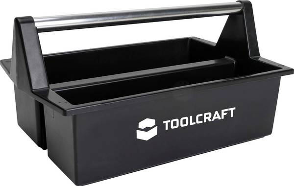 TOOLCRAFT TO-11304039  Tool box (empty) PP Black