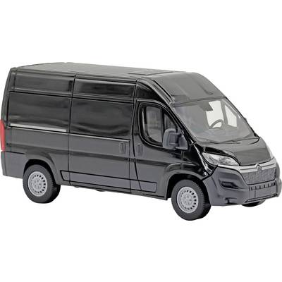 Black cargo van viewed from front-right side on a white background.