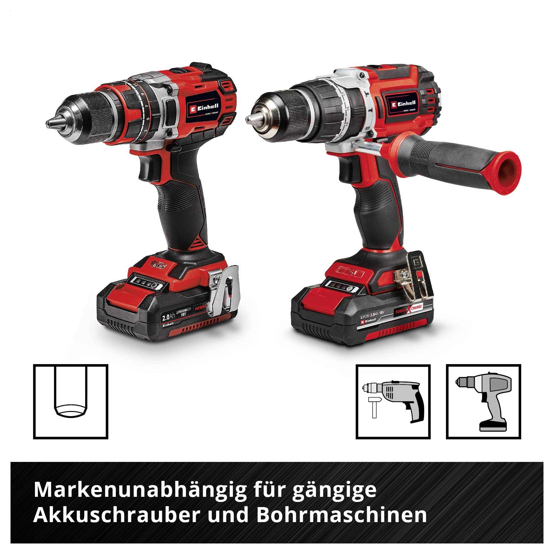 Einhell 38050 Carbon steel Masonry twist drill bit set 5-piece 4 mm, 5 mm, 6 mm, 8 mm, 10 mm 1 Set-12