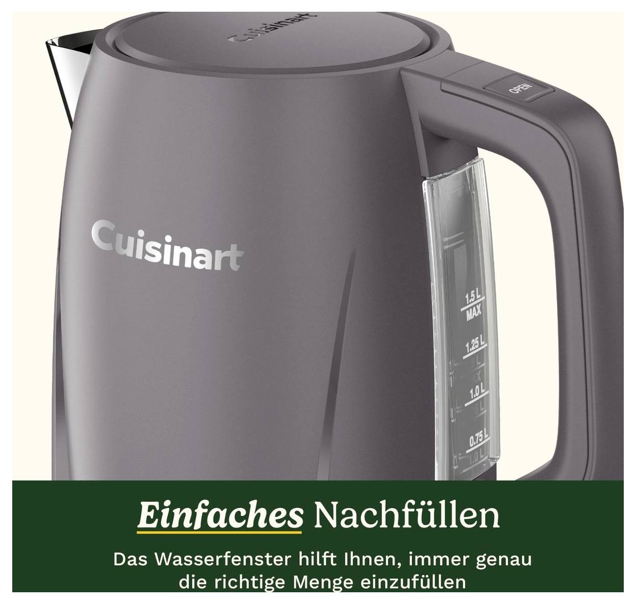 Cuisinart JK1200E Kettle BPA-free Stone grey Capacity: 1.5 l-4