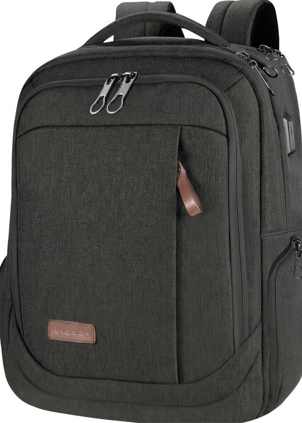 KROSER Laptop backpack TSA Friendly Travel Laptop Backpack 17.3 XL Suitable for up to: 43,9 cm (17,3") Black