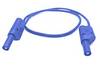 Mueller Electric 22.421-1M-6 Safety test lead 4 mm jack 4 mm jack 1 m Blue 1 pc(s)
