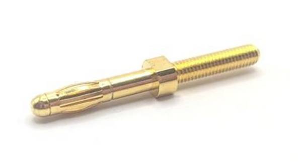 Mueller Electric BU-168-M3-13MM Jack plug Plug, straight Pin diameter: 3 mm Gold 1 pc(s)