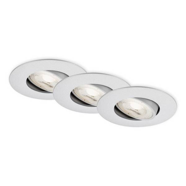Briloner 7602034 7602034 Flush mount light  EEC: F (A - G) LED (monochrome) LED 4.9 W Chrome (matt)