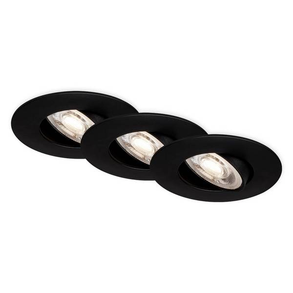 Briloner 7602035 7602035 Flush mount light EEC: F (A - G) LED (monochrome) LED 4.9 W Black