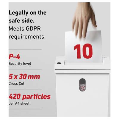 Krug & Priester IDEAL SHREDCAT 8100 Document shredder 10 sheet Particle cut 5 x 30 mm P-4 20 l Also shreds Paper clips, -16