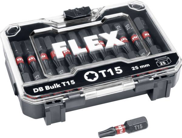 Flex DB Bulk T15-25mm VE25 534155 Bit set