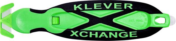 KLEVER KCJ-XC-20X <br> KLEVER<br> KCJ-XC-20X<br> XChange™ 20 Kleen™<br> Retractable knife<br> Green-black, 10 pc(s) 10 pc(s)