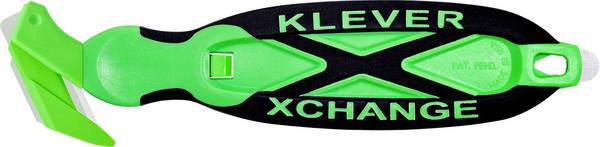 KLEVER KCJ-XC-35X <br> KLEVER<br> KCJ-XC-35X<br> XChange™ 35 Kleen™<br> Retractable knife<br> Green-black, 10 pc(s) 10 pc(s)