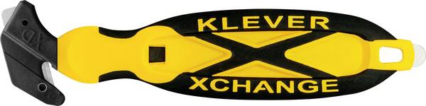 KLEVER KCJ-XC-65Y <br> KLEVER<br> KCJ-XC-65Y<br> XChange™ 65<br> Retractable knife<br> Yellow-black, 10 pc(s) 10 pc(s)
