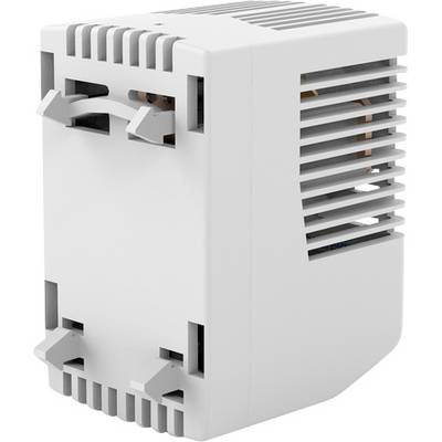 White electrical relay module with vented sides and mounting clips, shown in three-quarter view on a white background.