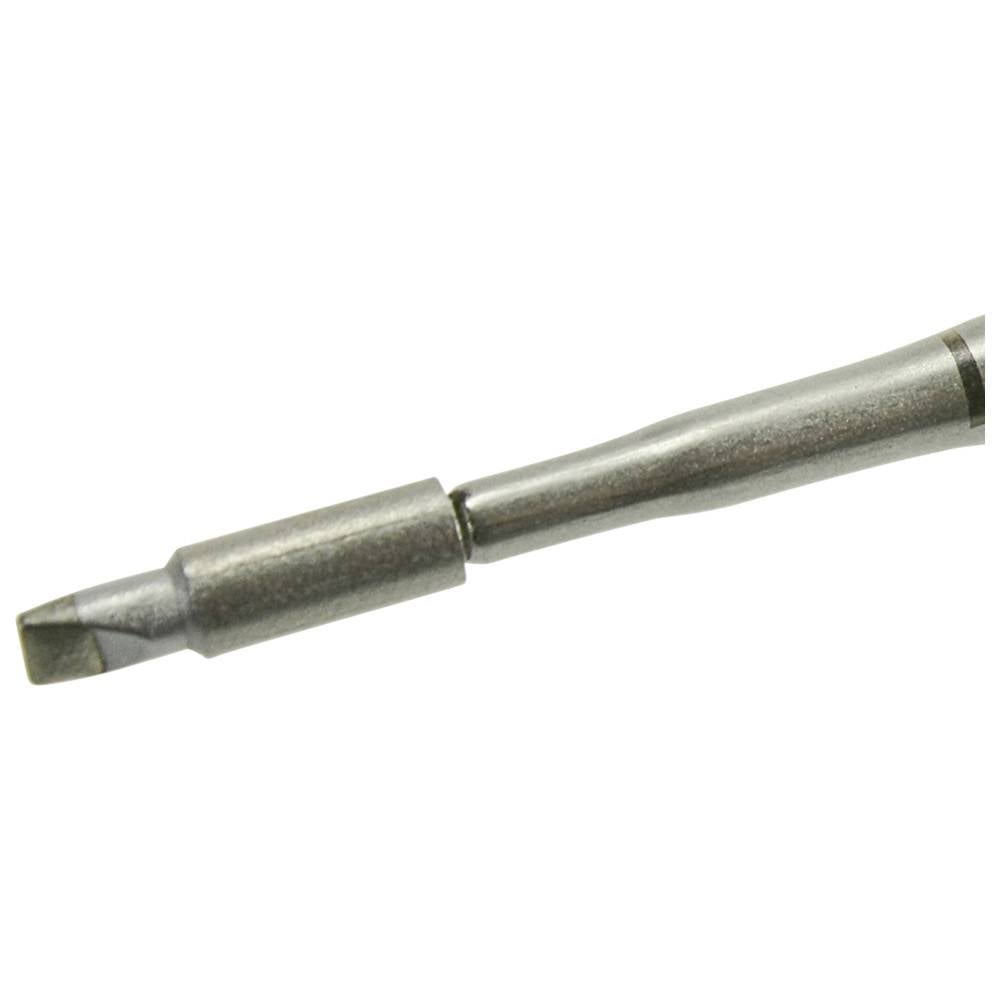Close-up of a metal drill bit or engraving bit with a pointed, conical tip on a white background.