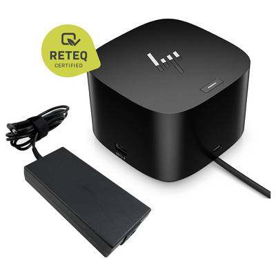 Black cube-shaped electronic device with attached power cord and rectangular foot pedal, labeled RETEQ Certified.<br>