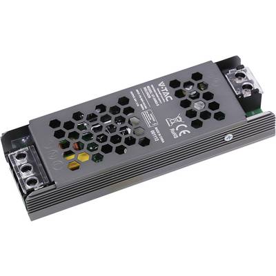Black VTAC power supply unit with hexagonal ventilation holes, shown at an angle on a white background<br>
