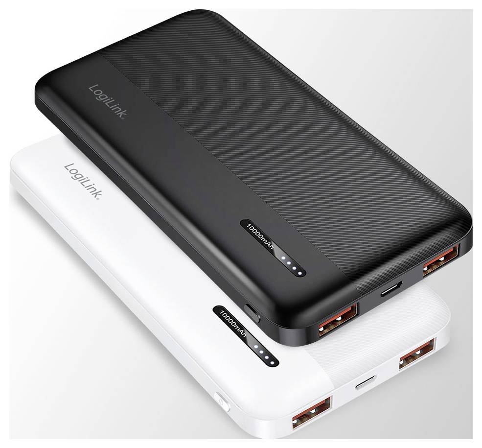 LogiLink PA0372 Power bank 10000 mAh Fast Charge Li-ion Black Status display-8