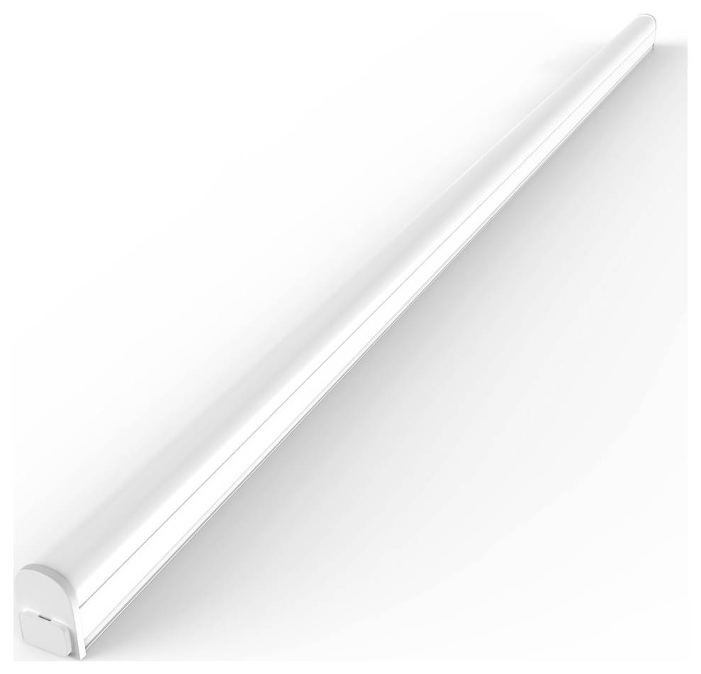 Long white LED strip light fixture shown diagonally on a white background.