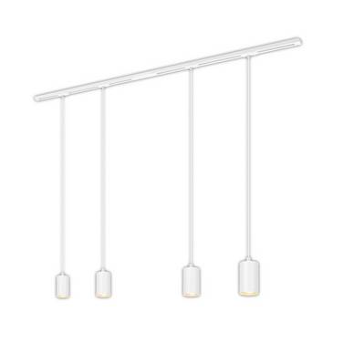 Briloner   Mounting rail set (complete) 1-phase GU10   White