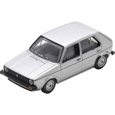 Silver four-door hatchback car model shown at an angle on a white background.