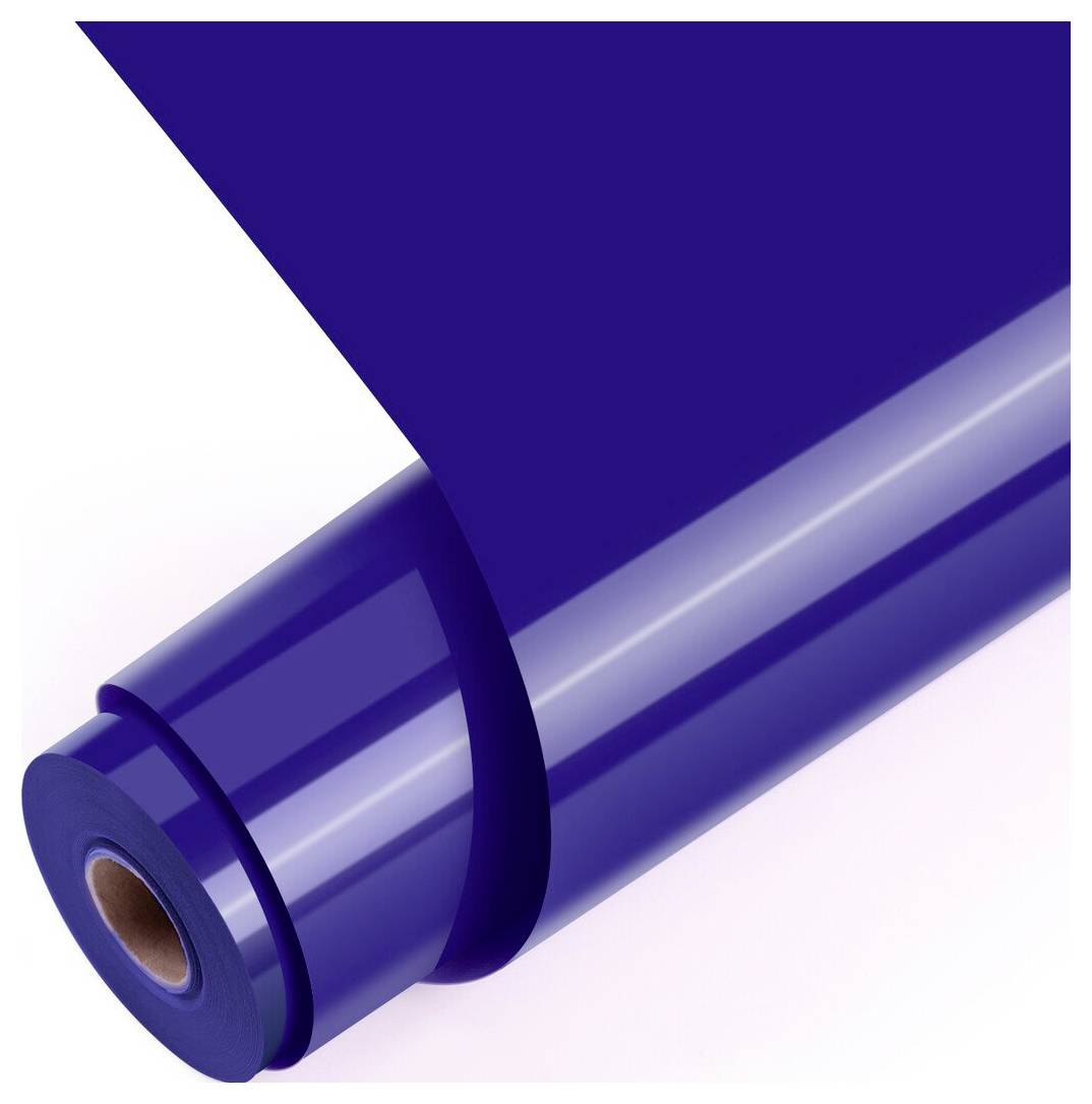 Blue roll of adhesive tape with a loose strip unspooling from the spool<br>
