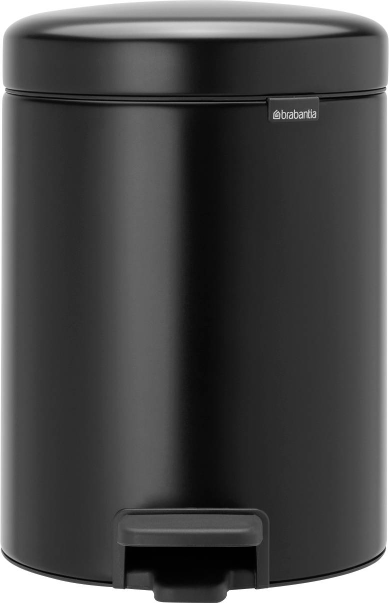 brabantia 8710755112928 8710755112928 Pedal bin 5 l Steel (W x H x D) 205 x 291 x 272 mm Black 1 pc(s)