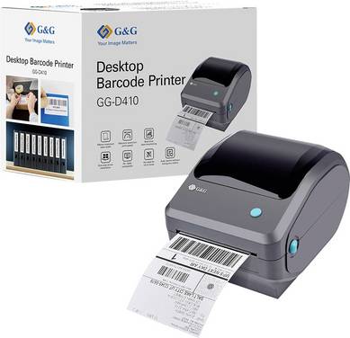 G&G GG-D410 Label printer Max. label width: 108 mm Bluetooth, Wi-Fi