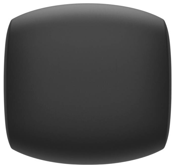 Dark gray rounded-square button or tile on a white background