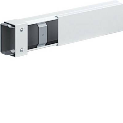 Close-up of a white metal telescoping drawer slide rail with mounting brackets and exposed inner track.