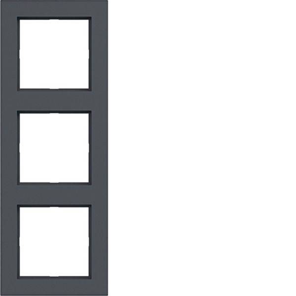 Hager Faceplate Frame Anthracite (matt) WAD6300AT 1 pc(s)