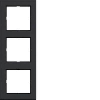 Dark vertical panel with three stacked white square openings or placeholders.