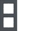 Hager Faceplate Frame Anthracite (matt) WAD8200AT 1 pc(s)