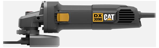 CAT DX3090 demolition hammer with cord, shown in side view on a white background