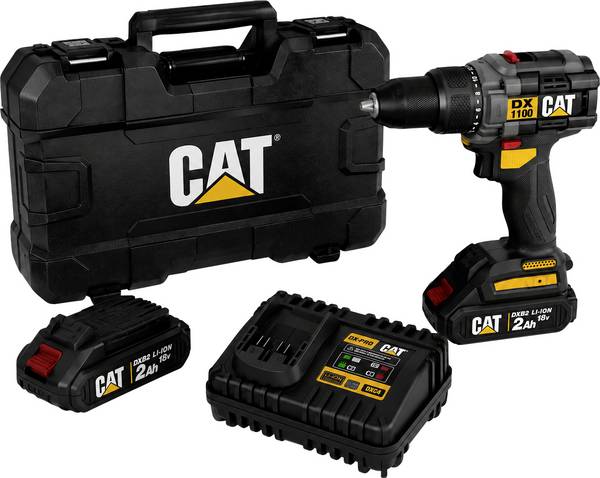 Caterpillar DX1100 Cordless drill 12 V 2.0 Ah Li-ion brushless, incl. spare battery